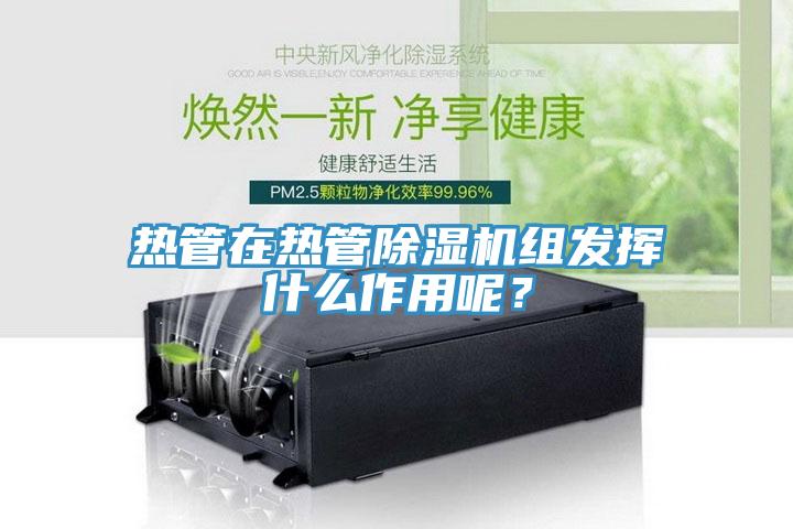 热管在热管杏仁直播app最新版下载组发挥什么作用呢？