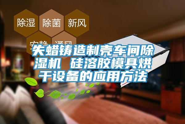 失蜡铸造制壳车间杏仁直播app最新版下载 硅溶胶模具烘干设备的应用方法