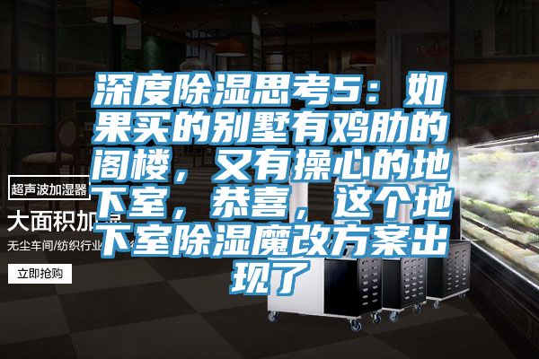 深度除湿思考5：如果买的别墅有鸡肋的阁楼，又有操心的地下室，恭喜，这个地下室除湿魔改方案出现了